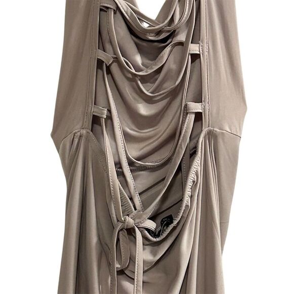 Pretty Little Thing Women's Lilac Draped Back Mini Dress Size 2 - Picture 11 of 12